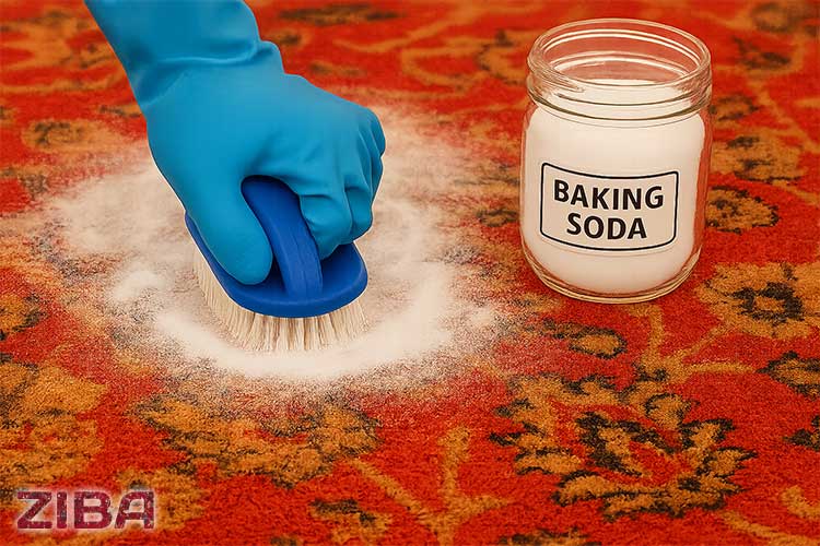 شستشوی فرش با جوش شیرین