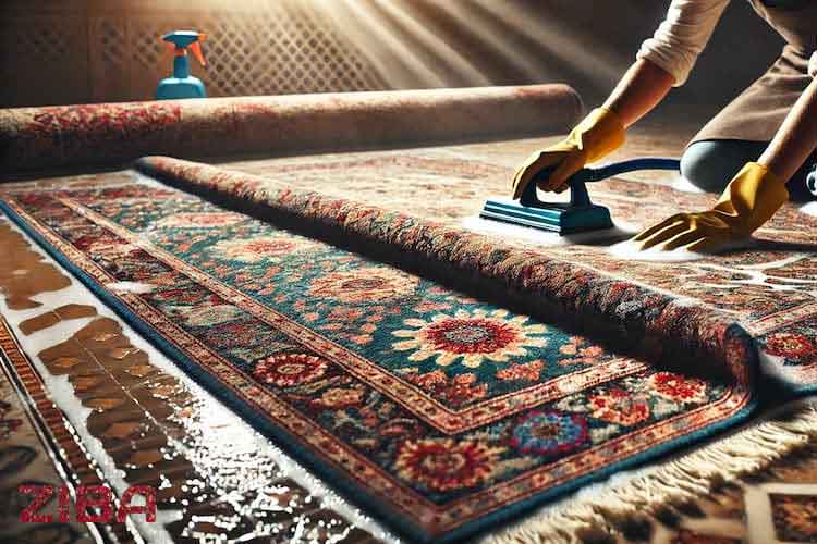 خشک‌شویی و رطوبت‌گیری فرش