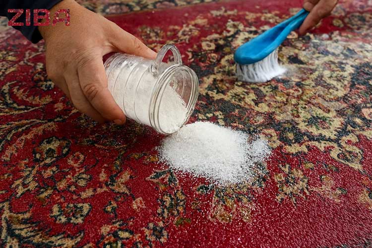 مراحل صحیح استفاده از نمک برای شستن فرش