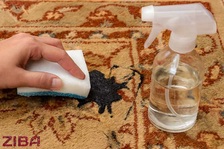 پاک کردن لکه رنگ روغنی از فرش