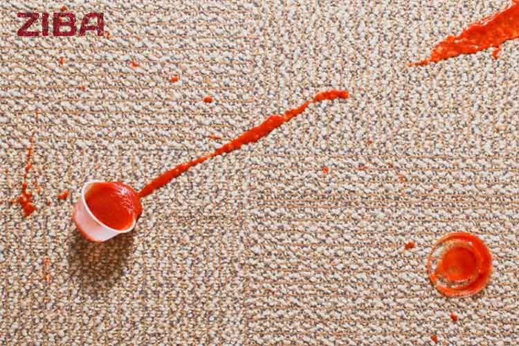 از بین بردن لکه سس از فرش