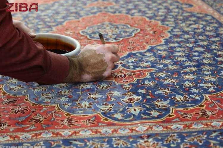 جلوگیری از قاطی شدن رنگ فرش